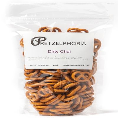 Pretzelphoria Dirty Chai pretzel, 8 oz.