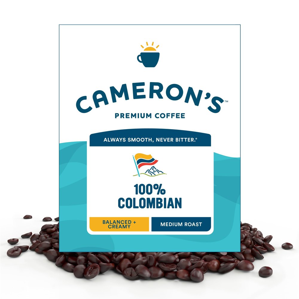 Cameron's Coffee Roasted Whole Bean Coffee, 100% Colombian, 4 Pound