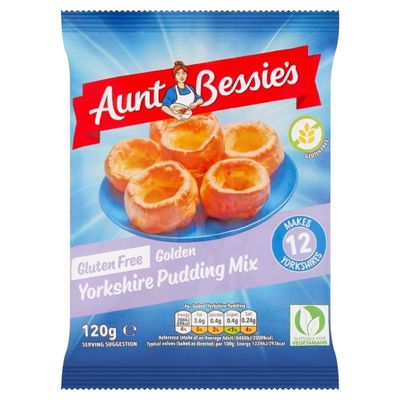 Aunt Bessie's Gluten-Free Yorkshire Pudding Mix 120g (Pack of 1)