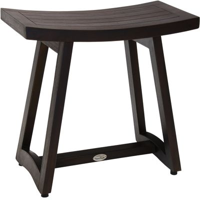 Patented 24" Asia Buru Mocha-Shield Teak Shower Bench - A. Bench