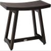 Patented 24" Asia Buru Mocha-Shield Teak Shower Bench - A. Bench view 1