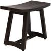 Patented 24" Asia Buru Mocha-Shield Teak Shower Bench - A. Bench view 2