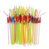 100PCS Disposable Bendable Drinking Straws Tropical Umbrella Parasol for Hawaiian Beach Cocktail Luau Party Decorations Supplies view 2