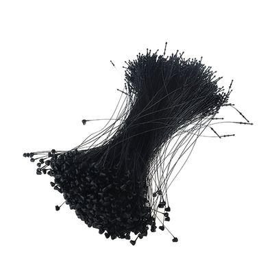1000 Pcs Plastic Snap Lock Tag Rope Fasteners - Plastic Needle Pins Security Loop for Jewelry Clothing and Accessory Price Tag (Black, Length 7 Inch)