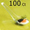 100 Disposable Plastic Clear Chinese Soup Spoons Asian Soup Spoons Appetizer Dessert Spoon Tasting spoons & Sample Spoon (100 Clear Asian Spoons) view 2