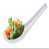 100 Disposable Plastic White Chinese Soup Spoons Asian Soup Spoons Dessert Spoon Tasting spoons & Sample Spoon (100 White Asian Spoons) view 2