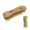 LOLA Bamboo Scrub Brush for Cleaning, Ergonomic Sustainable Durable Poly Bristles Made from Recycled Soda/Water Bottles Easy Hang Hole 1 Pack view 1