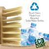 LOLA Bamboo Scrub Brush for Cleaning, Ergonomic Sustainable Durable Poly Bristles Made from Recycled Soda/Water Bottles Easy Hang Hole 1 Pack view 4