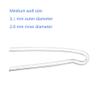 6pcs/lot Size #13 Preformed BTE Earmold Hearing Aid Tubes (3.5 * 2mm) view 3