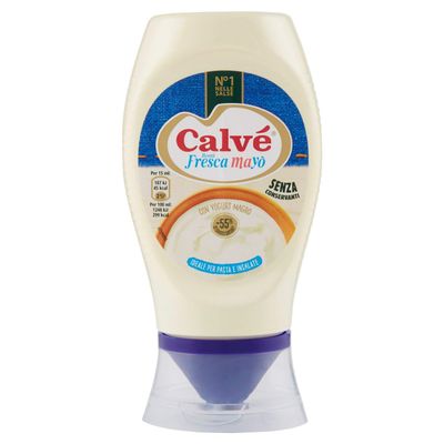 Calv: "Fresca Mayo" Top Down Italian Mayonnaise with Yogurt 7.93 Fluid Ounce (225ml)