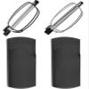Success Eyewear Reading Glasses 2 Pair Black and Gunmetal Readers Compact Folding Unisex Glasses for Reading Case Included Bundle: Set of Black and Gunmetal With 2 Cases 0.75 view 1
