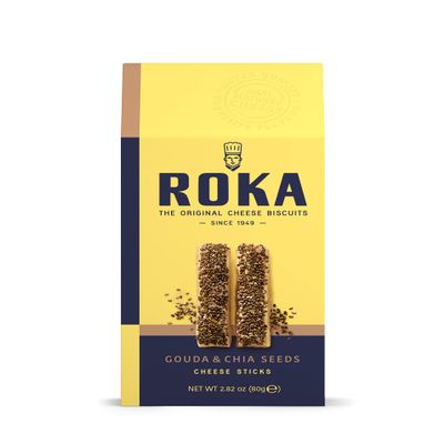 ROKA Gouda and Chia Seed Cheese Sticks, 2.82 oz.
