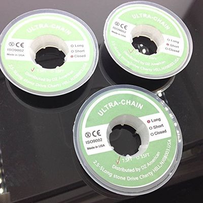 SmileOrthoElastic Ultra Clear Power Chain 7.5 FT Dental Orthodontic Dentist Orthodontist (1 x Closed + 1 x Short + 1 x Long)