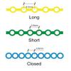 SmileOrthoElastic Ultra Clear Power Chain 7.5 FT Dental Orthodontic Dentist Orthodontist (1 x Closed + 1 x Short + 1 x Long) view 4