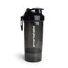 Smartshake O2GO ONE Plastic Protein Shaker Bottle 800 ml | 27 oz - Leakproof Screw-on Lid - BPA Free  Unisex - Black view 1