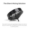 Smartshake O2GO ONE Plastic Protein Shaker Bottle 800 ml | 27 oz - Leakproof Screw-on Lid - BPA Free  Unisex - Black view 3