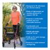 Probasics Junior Aluminum Rollator with 6 Inch Wheels, 250 Pound Weight Capacity, Burgundy, Medical Walker view 2