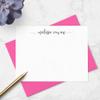 Fairmont & Grove Personalized Stationary Note Cards and Envelopes for Women with Name in Lowercase Script, Choose Ink & Envelope Colors and Set Size, Custom Set of Flat A2 Notecards (Font Style #8) view 2