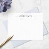 Fairmont & Grove Personalized Stationary Note Cards and Envelopes for Women with Name in Lowercase Script, Choose Ink & Envelope Colors and Set Size, Custom Set of Flat A2 Notecards (Font Style #8) view 3
