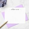 Fairmont & Grove Personalized Stationary Note Cards and Envelopes for Women with Name in Lowercase Script, Choose Ink & Envelope Colors and Set Size, Custom Set of Flat A2 Notecards (Font Style #8) view 4