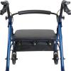 Probasics Junior Aluminum Rollator with 6 Inch Wheels, 250 Pound Weight Capacity, Blue view 4