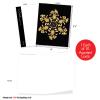 The Best Card Company - 10 Blank Note Cards Assortment (4 x 5.12 Inch) - Zen Patterns and Symbols, Bulk Boxed Set - Magnificent Mandalas AM6326OCB-B1x10 view 2