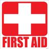 (4) First Aid Kit Sticker Sign Self Adhesive Decal 5"x4" for Car, Office or Business Emergency First Aid Kit Sign view 2