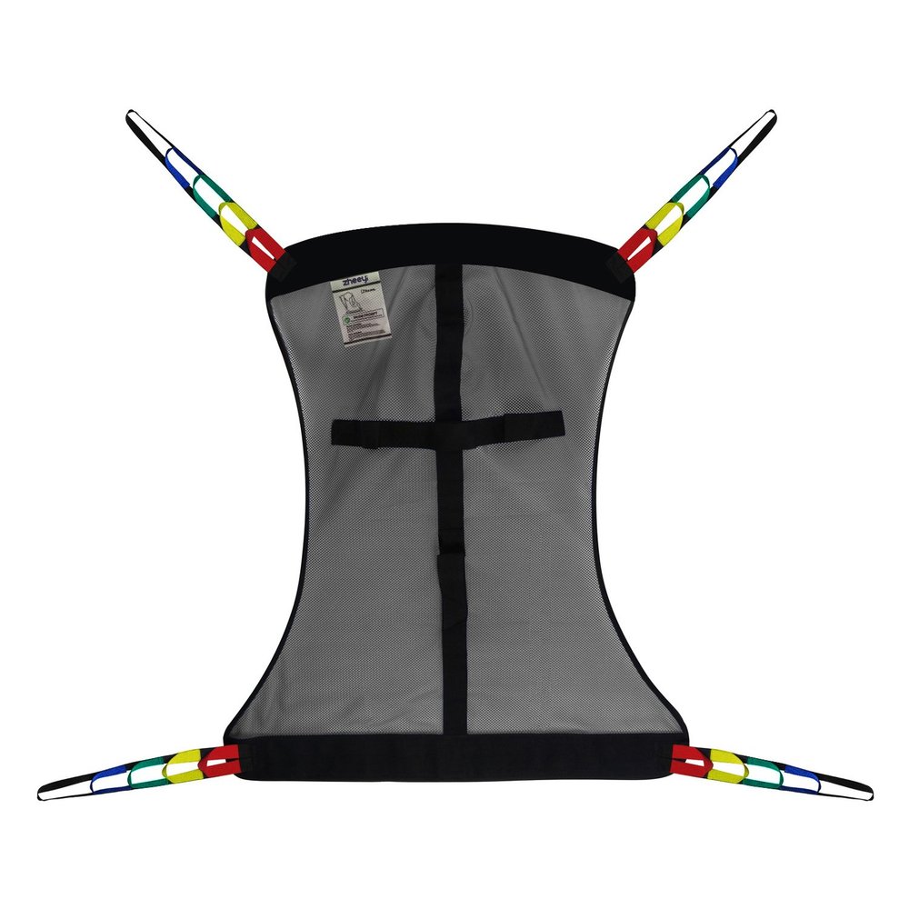 Full Body Patient Lift Sling, Mesh Without Commode Opening, Medium (Gray)