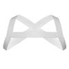ACSUSS Men's Criss-Cross Elastic Nylon Double Shoulder Chest Muscle Support Brace White One Size view 1