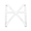 ACSUSS Men's Criss-Cross Elastic Nylon Double Shoulder Chest Muscle Support Brace White One Size view 3
