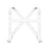 ACSUSS Men's Criss-Cross Elastic Nylon Double Shoulder Chest Muscle Support Brace White One Size view 4