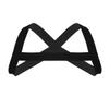 ACSUSS Men's Criss-Cross Elastic Nylon Double Shoulder Chest Muscle Support Brace Black One Size view 2