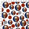 GRAPHICS & MORE Skull Blue Red Flaming Glowing Eyes Gift Wrap Wrapping Paper Roll view 2