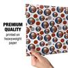 GRAPHICS & MORE Skull Blue Red Flaming Glowing Eyes Gift Wrap Wrapping Paper Roll view 4