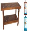 AquaTeak The Original 36" Spa Teak Shower Bench - Shower Stool with Storage Shelf for Bathroom - Durable Water Resistant Shower Chair - Shaving Foot Rest - Comes with Teak Oil & Cleaner CareKit view 1