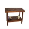 AquaTeak The Original 36" Spa Teak Shower Bench - Shower Stool with Storage Shelf for Bathroom - Durable Water Resistant Shower Chair - Shaving Foot Rest - Comes with Teak Oil & Cleaner CareKit view 4