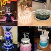 Honbay 16 Cake Topper Premium Sparkly Crystal Rhinestones Cake Topper Cake Decoration for Sweet 16th Birthday Party (16 Silver) view 4