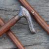 PIRU Brass Victorian Designer Handle Wooden Vintage Style Walking Stick Cane Vintage view 4
