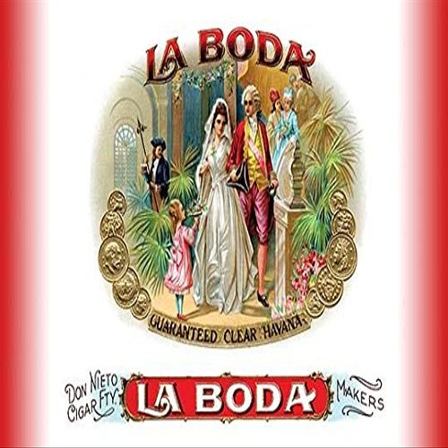 A 18th century couple on their wedding day adorn this Cuban cigar label Cigar label art was mass produced between 1880 and 1920 using the lithographic process The reason for this new form of advertis