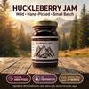 Bounty Foods Huckleberry Jam 2 Pack of 9 oz Jar - Montana Wild Grown Berries for Breakfast, Desserts, Toppings, Pie Fillings view 3