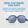 Eye Eco Tranquileyes XL Advanced Warm Compress  Dark Eye Mask for Dry, Irritated Eyes  Help Improve Sleep with Soft Comfort Eye Shade - Microwavable Beads and Self-Heating Instants - Blue view 3