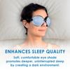 Eye Eco Tranquileyes XL Advanced Warm Compress  Dark Eye Mask for Dry, Irritated Eyes  Help Improve Sleep with Soft Comfort Eye Shade - Microwavable Beads and Self-Heating Instants - Blue view 4