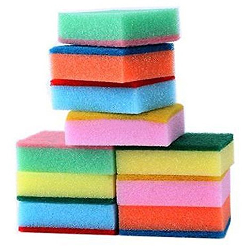 20 Cleaning Scrub Sponges Scouring Dish Pads Kitchen Sink Bathroom Heavy Duty 20 pcs Kitchen Cleaning Sponge Multi Purpose Dish Cleaning Sponge Scouring Pads Scrub Sponge Cleaning Scrub Sponge