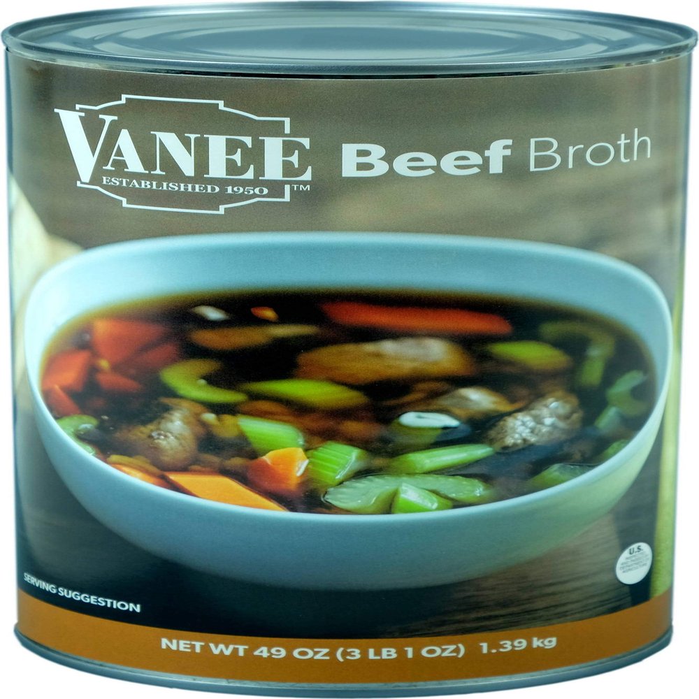 Vanee Beef Broth, 49 Ounce -- 12 per case.