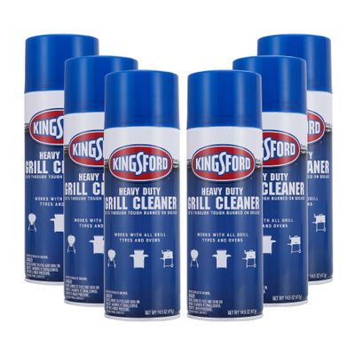 Kingsford Heavy Duty Spray-On Grill Cleaner | Cuts Through Grease and Grime | Makes Grill Cleaning Effortless, Great for Grills or Ovens | Oven Cleaner, Kingsford Grill Cleaner, 14.5 ounces - 6 Pack