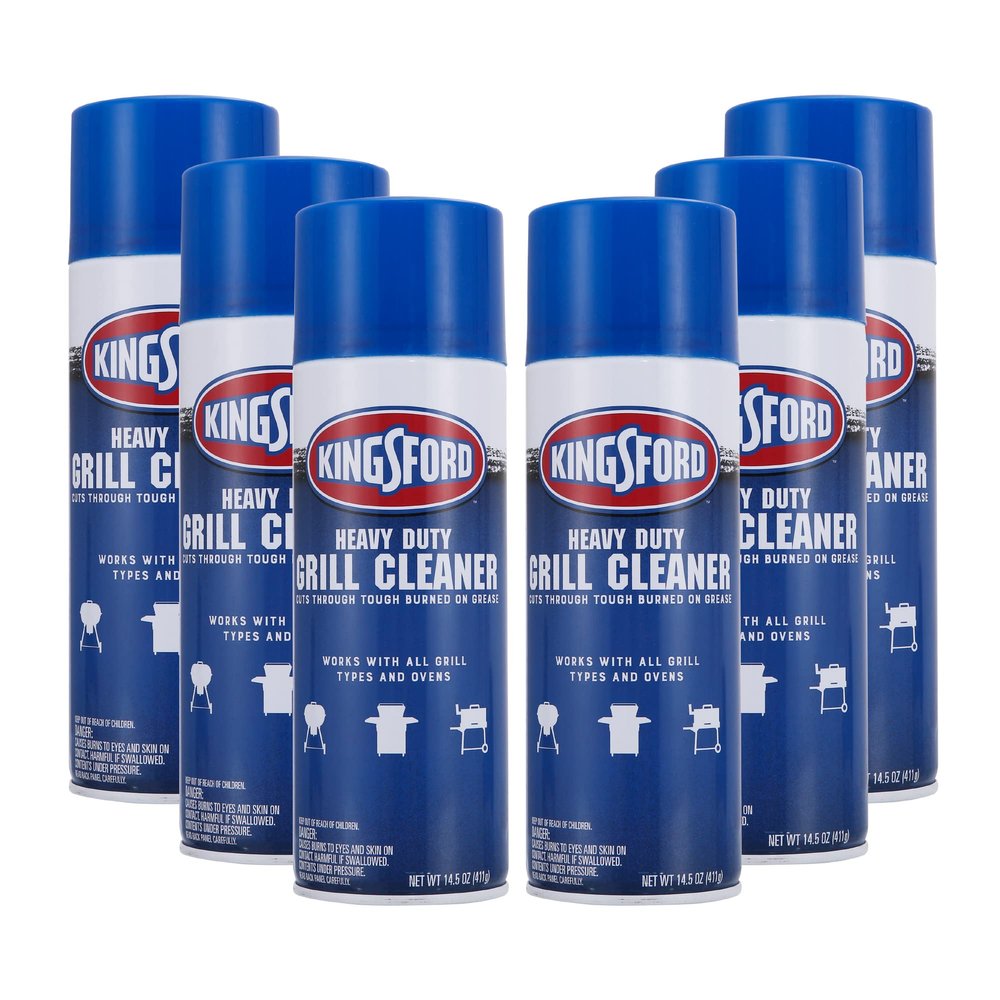 Kingsford Heavy Duty Spray-On Grill Cleaner | Cuts Through Grease and Grime | Makes Grill Cleaning Effortless, Great for Grills or Ovens | Oven Cleaner, Kingsford Grill Cleaner, 14.5 ounces - 6 Pack
