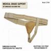 ORTONYX Inguinal Groin Hernia Truss Support Belt Guard Brace- Left Side Beige view 2