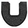Boardwalk Commode Mat 2.0, Absorbant, Rubber, 22 X 22, Black, 6/carton view 1