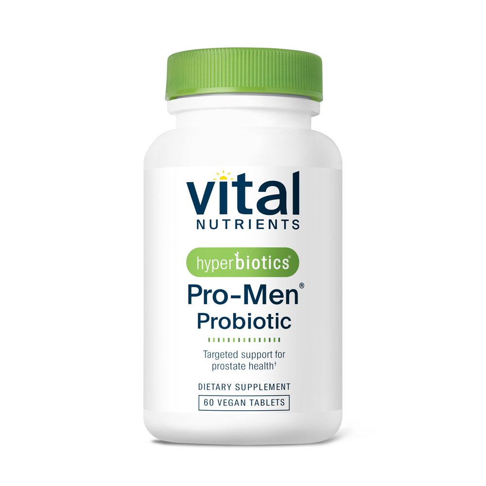 Hyperbiotics Vital Nutrients Pro Men Probiotics | Vegan Advanced Probiotics for Men | Clinically Studied for Prostate Health, Digestive Balance and Gut Health* | Gluten, Dairy, Soy Free | 60 Tablets