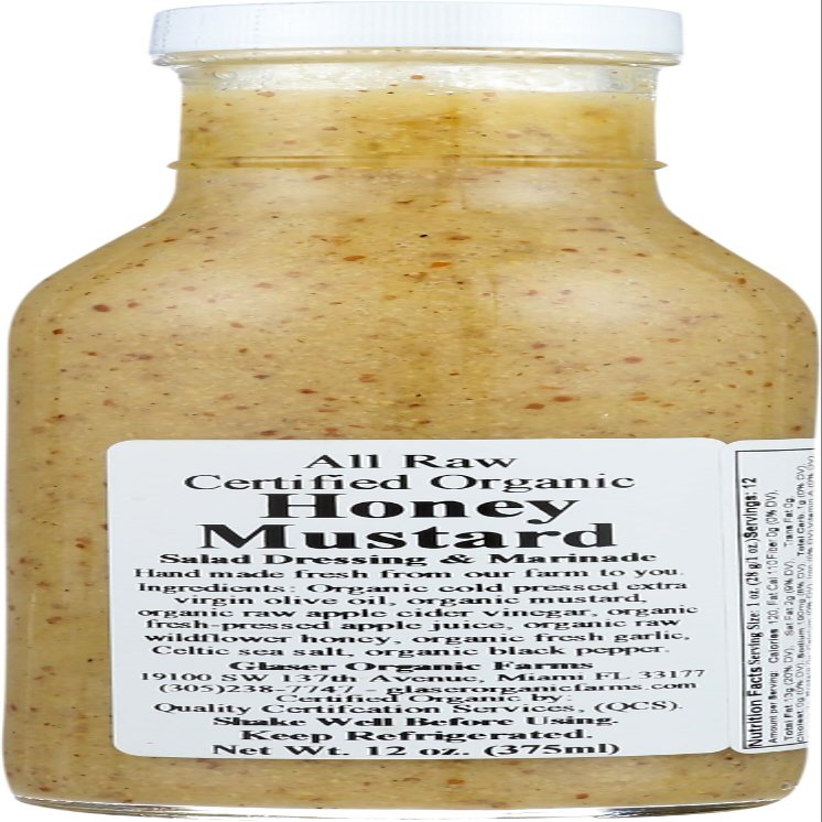 GLASER ORGANIC FARMS Organic Honey Mustard Dressing, 12 OZ